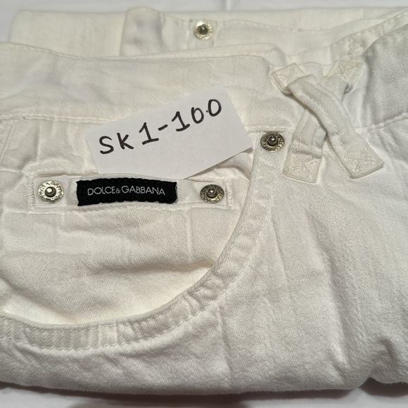 DOLCE & GABBANA vintage white denim skirt in size 6, VGC - Picture 9 of 9